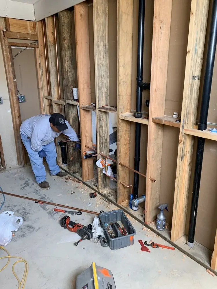 Commercial rough-in plumbing for Gas Line Repair in Raynham